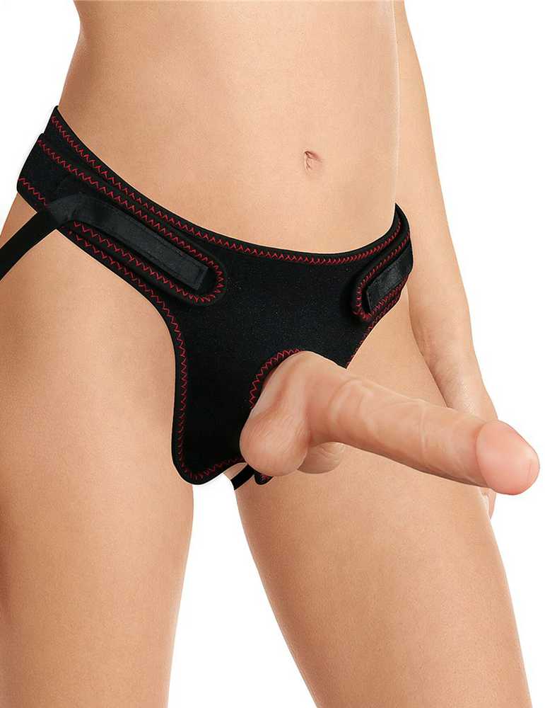 Lovetoy Strap-on su lanksčia varpa realus 19 cm