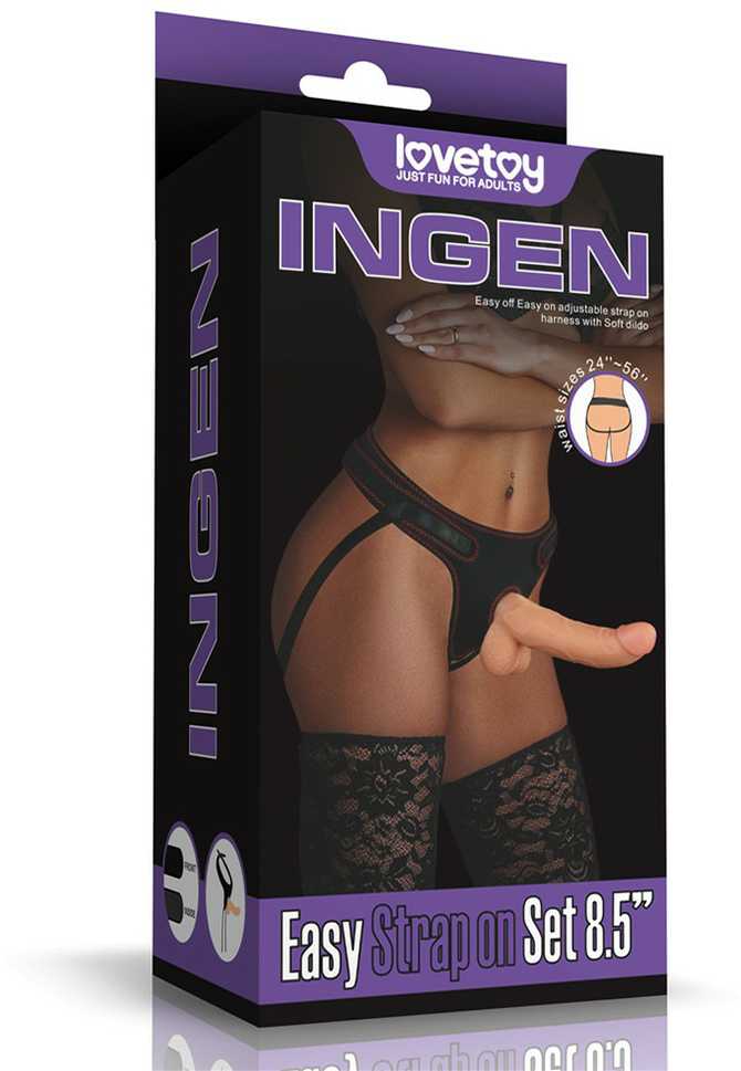 Lovetoy Strap-on lankstus dildo tikroviškas penis 21 cm