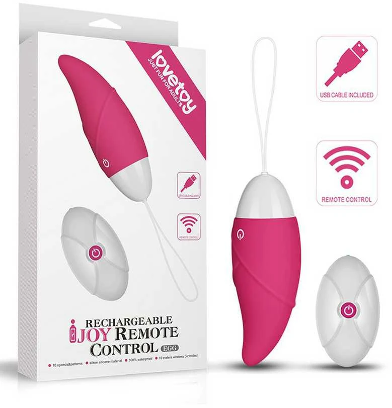 LOVETOY IJOY Wireless Remote Control Rechargeable Egg Rožinė