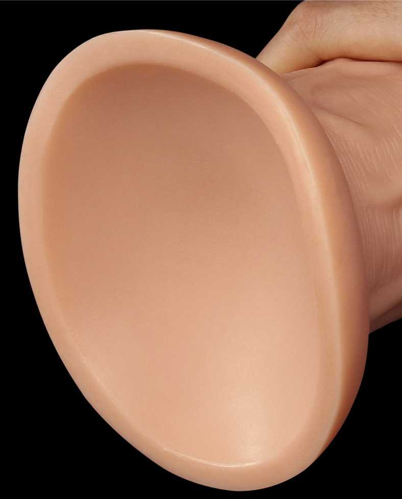 LoveToy 9,5 colio realistiškas lenktas dildo