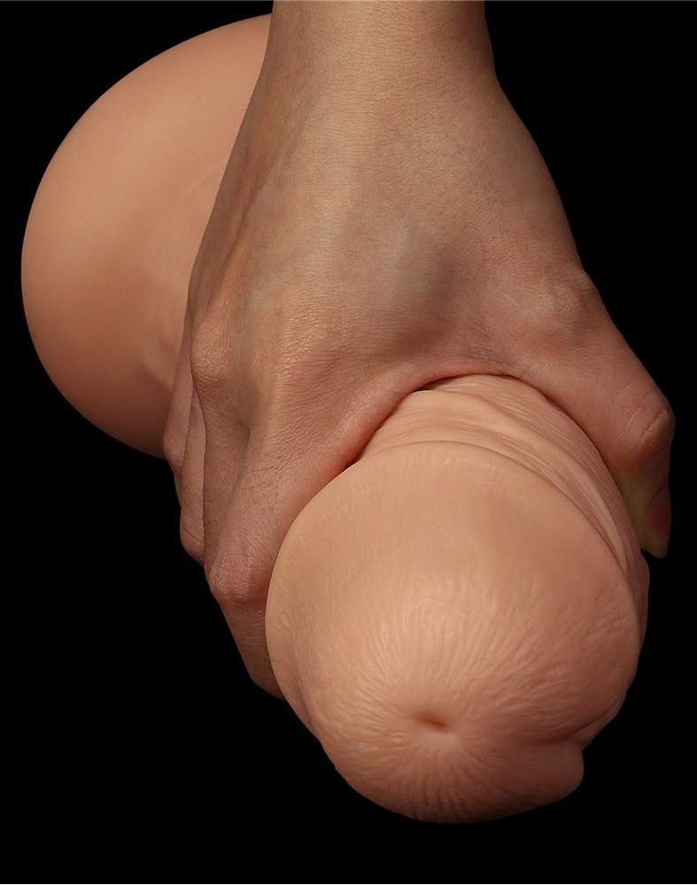 LoveToy 9,5 colio realistiškas lenktas dildo