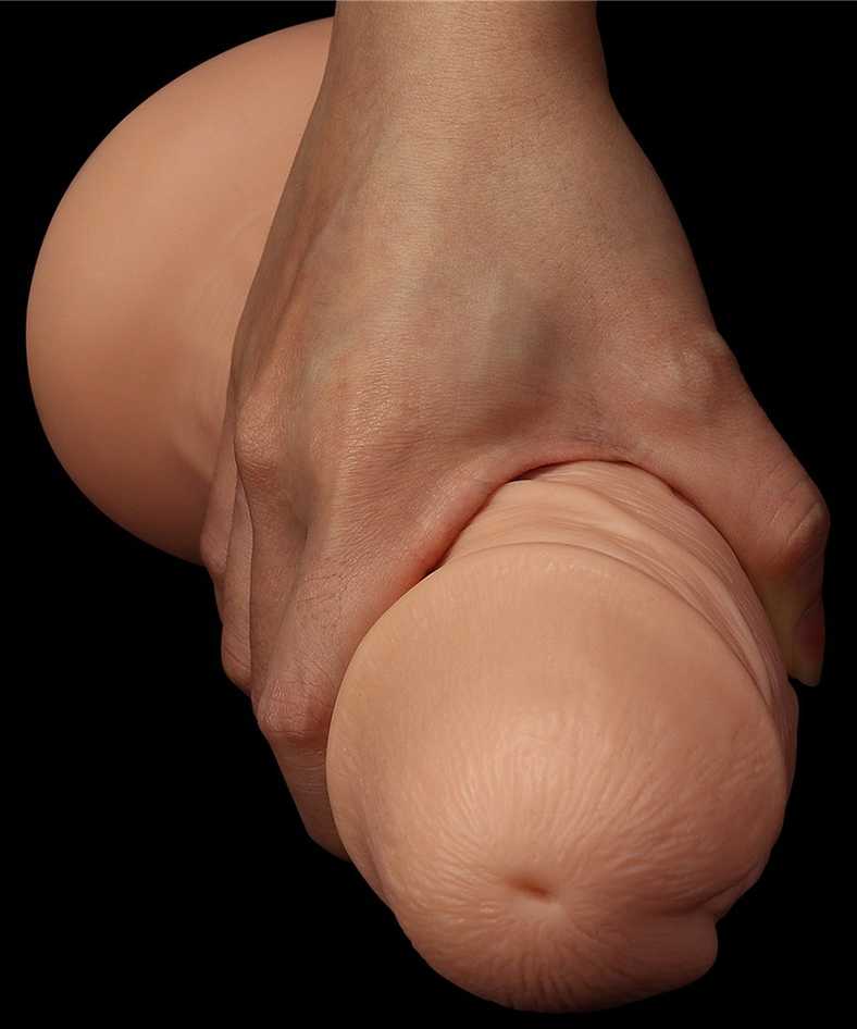 LoveToy 9,5 colio realistiškas lenktas dildo