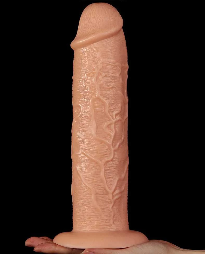 Lovetoy Long galingas dildo su siurbtuku ir venomis 28 cm