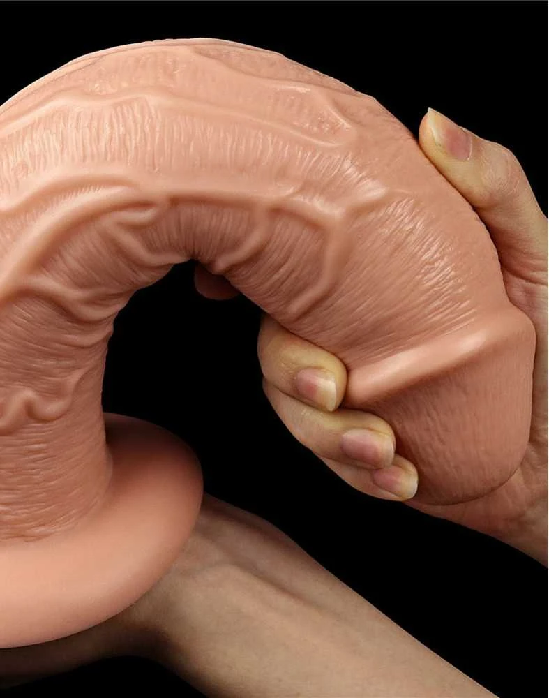 LoveToy 11 colių realistiškas ilgas vibruojantis dildo