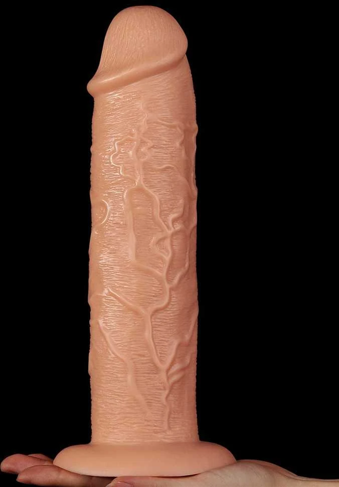 LoveToy 11 colių realistiškas ilgas vibruojantis dildo