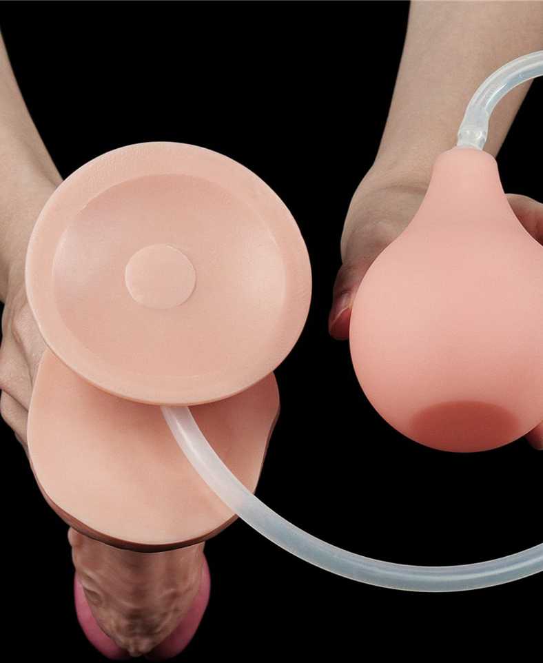 Lovetoy Dildo tikroviškas siurbtukas ir ejakuliacijos varpa