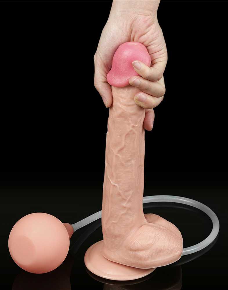 Lovetoy Dildo tikroviškas siurbtukas ir ejakuliacijos varpa