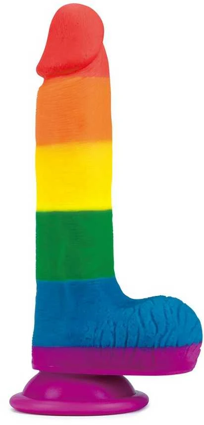 LOVETOY Prider Dildo 7.5' Colorful