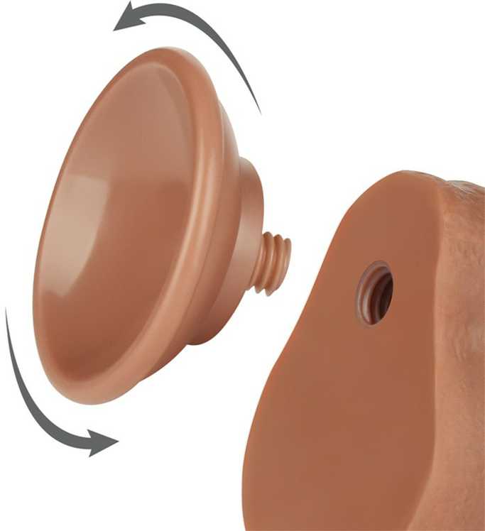 LOVETOY 7 colių slankioji oda, dviejų sluoksnių Dong Brown