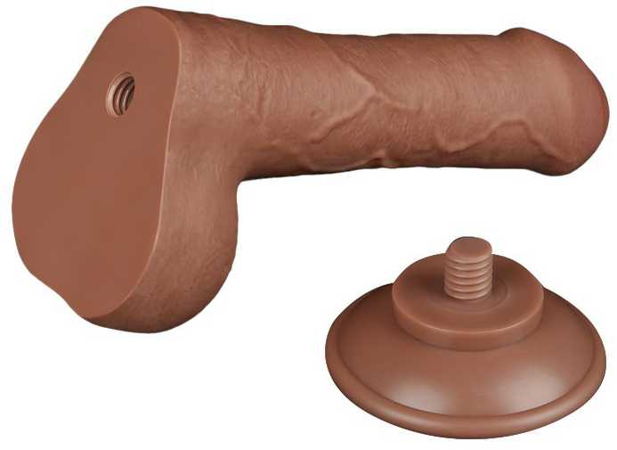 LOVETOY 7 colių slankioji oda, dviejų sluoksnių Dong Brown