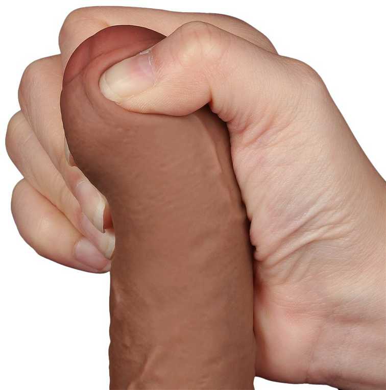LOVETOY 7 colių slankioji oda, dviejų sluoksnių Dong Brown