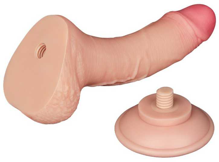 LoveToy 7,5 colio slankiojančios odos dvisluoksnis Dong minkštimas