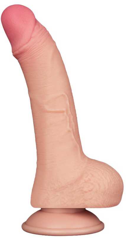 LoveToy 7,5 colio slankiojančios odos dvisluoksnis Dong minkštimas