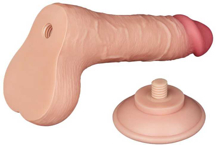 LoveToy 7,5 colio slankiojančios odos dvisluoksnis Dong minkštimas