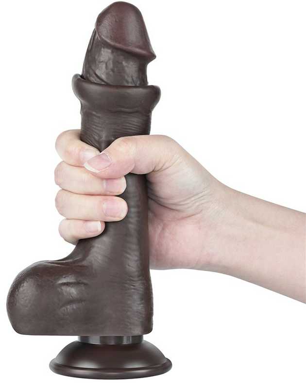 LOVETOY 8.0'' Sliding Skin Dual Layer Dong