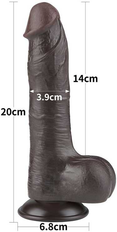 LOVETOY 8.0'' Sliding Skin Dual Layer Dong
