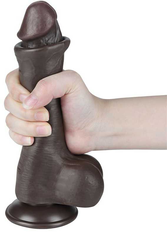 LOVETOY 8.0'' Sliding Skin Dual Layer Dong