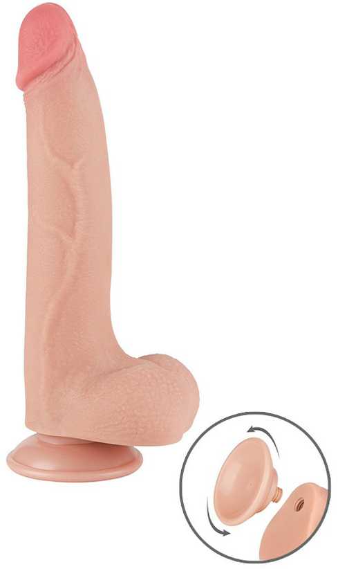 LoveToy 8,5 colio slankiojančios odos dvisluoksnis Dong minkštimas