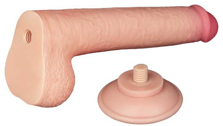 LoveToy 9 colių slankiojančios odos dvisluoksnis Dong minkštimas
