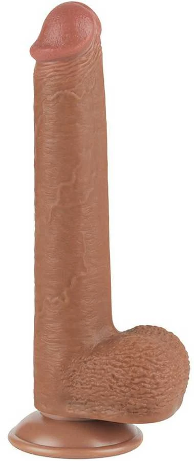 LOVETOY 9'' slankiojančios odos dvisluoksnis drabužis, rudas