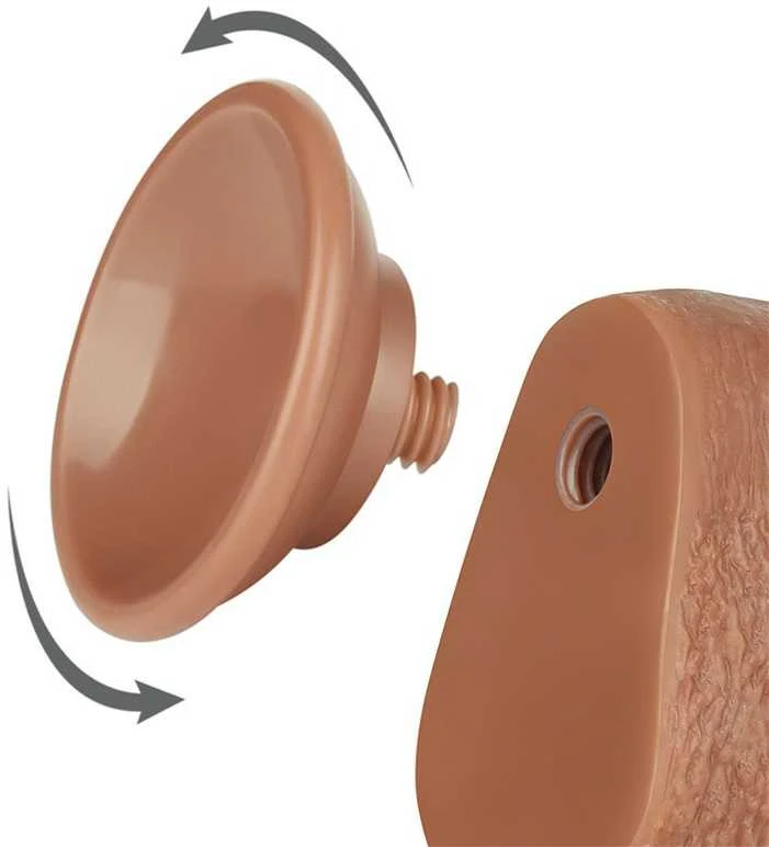 LOVETOY 9'' slankiojančios odos dvisluoksnis drabužis, rudas