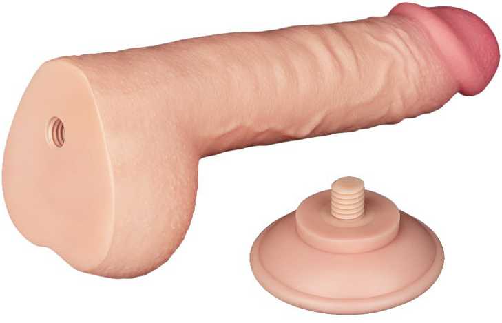 LoveToy 9,5 colio slankiojančios odos dvisluoksnis Dong minkštimas