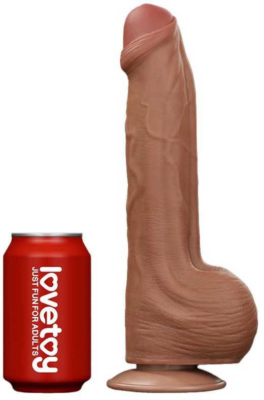 LOVETOY 11,5 colio karaliaus dydžio slankiojančios odos dviejų sluoksnių dongas