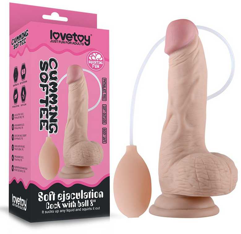 LoveToy 8"" minkštas varpas su rutuliais