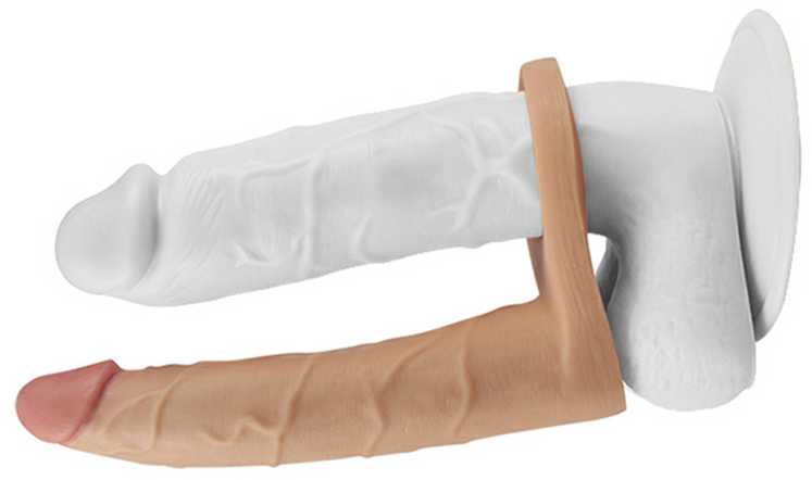 LoveToy 7 colių itin minkštas dvigubas