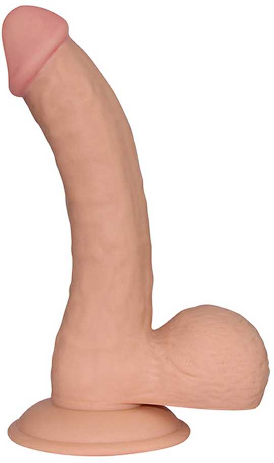„Lovetoy“ kūno spalvos dildo, tikroviško penio išvaizdos, 20 cm