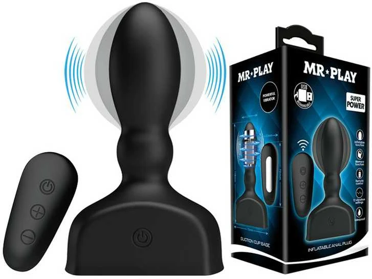 Mr Play Didelis pripučiamas analinis kištukas, padidintas USB, 11 cm