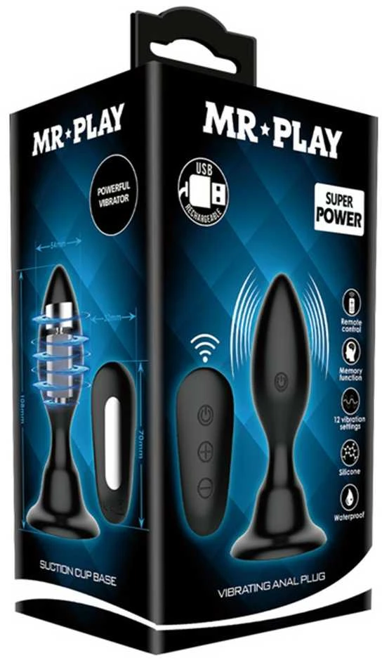 MR PLAY - VIBRATING ANAL PLUG