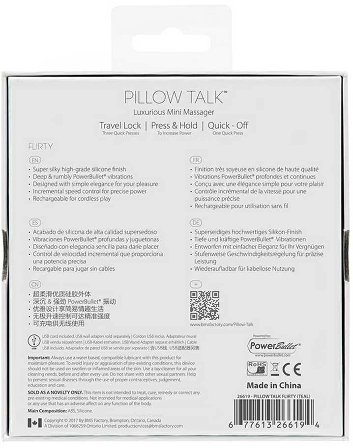 Rožinė Pillow Talk - Flirty Bullet Vibrator Rožinė