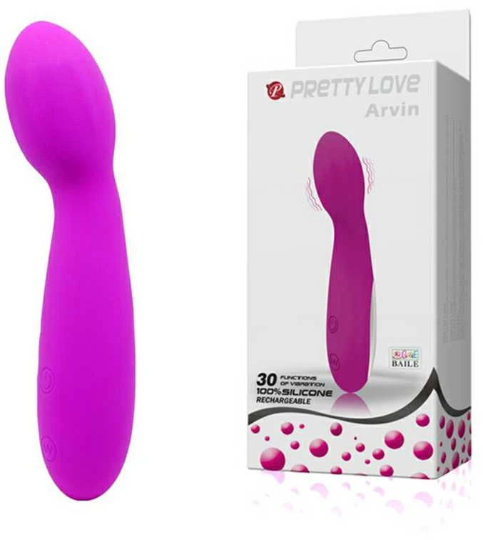 Pretty Love Strong, diskretiškas g taško vibratorius, 30 režimų, 14 cm, USB