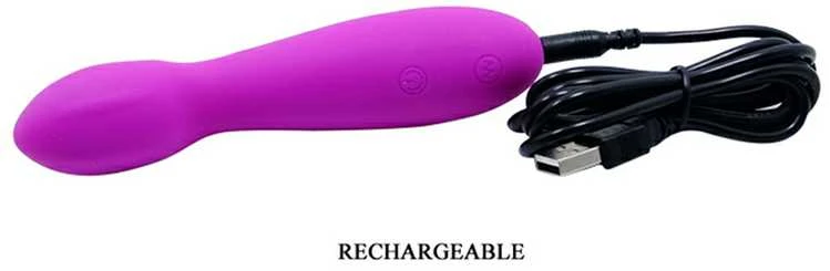 Pretty Love Strong, diskretiškas g taško vibratorius, 30 režimų, 14 cm, USB