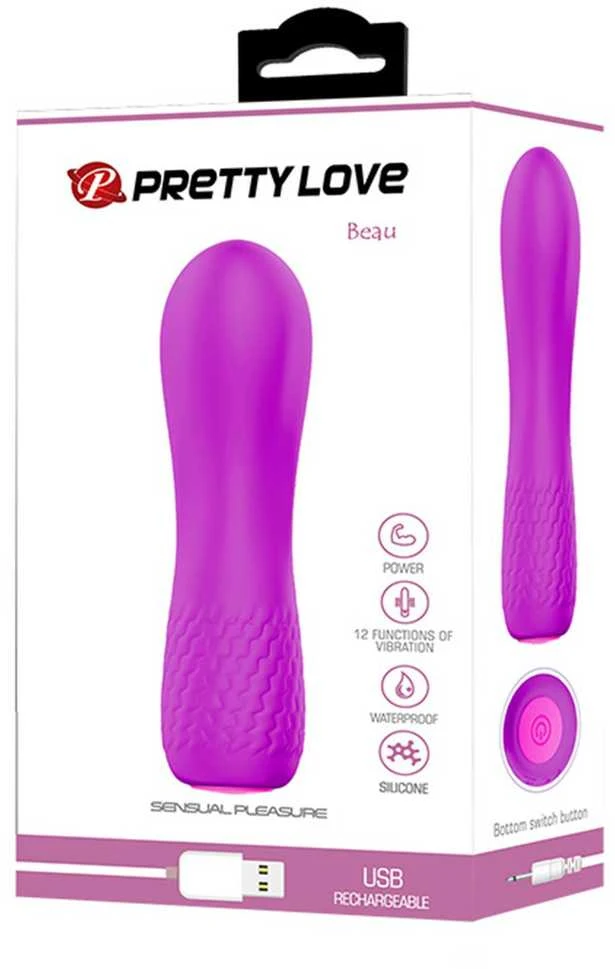 Pretty Love Vibrator mini klasikinis mažas masažuoklis 12 režimų 11cm
