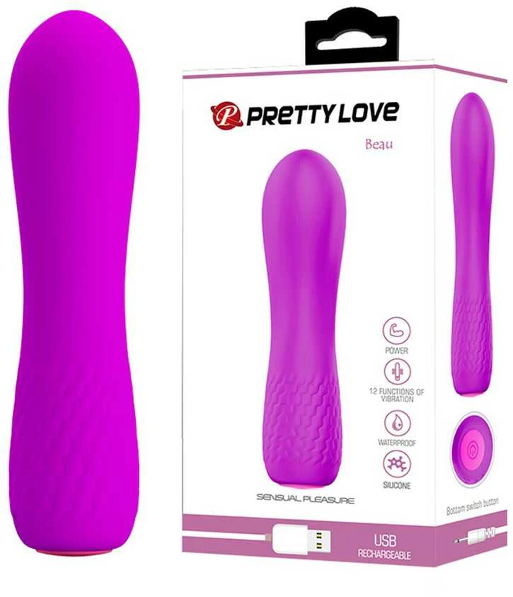 Pretty Love Vibrator mini klasikinis mažas masažuoklis 12 režimų 11cm