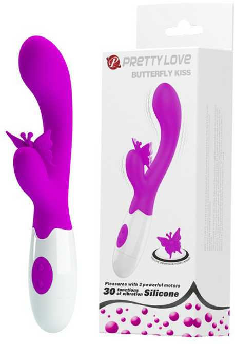 LYBAILE Pretty Love Butterfly Kiss Vibrator Rožinė