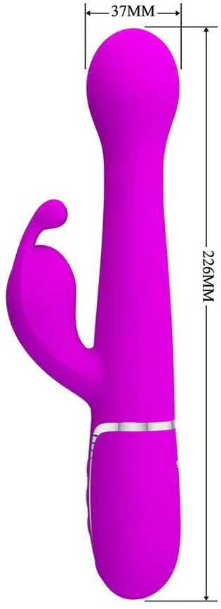 Pretty Love Flirtation PRETTY LOVE - DEJON TRIUŠIO VIBRUOTAS 3 IN 1 DAUGIAFUNKCIS VIOLETINIS