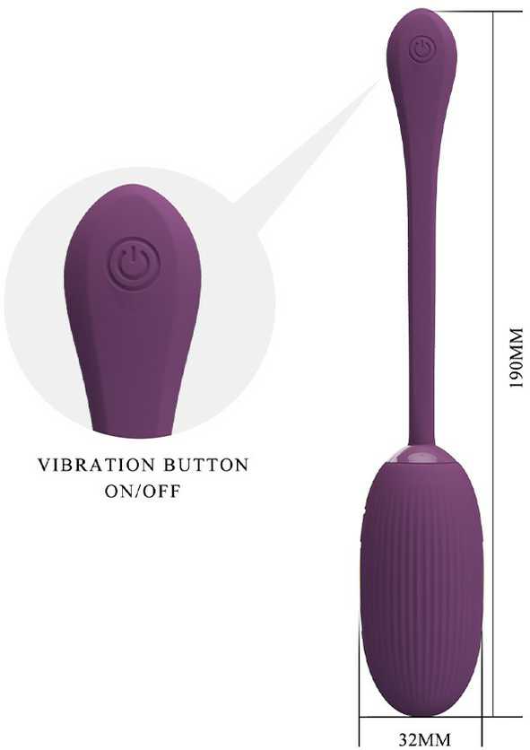 Pretty Love Smart „PRETTY LOVE“ – DOREEN VIOLETINIS ĮKRAUNAMASIS VIBRUOJAMAS KIAUŠINIS