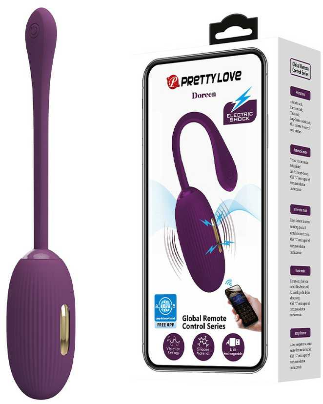 Pretty Love Smart „PRETTY LOVE“ – DOREEN VIOLETINIS ĮKRAUNAMASIS VIBRUOJAMAS KIAUŠINIS