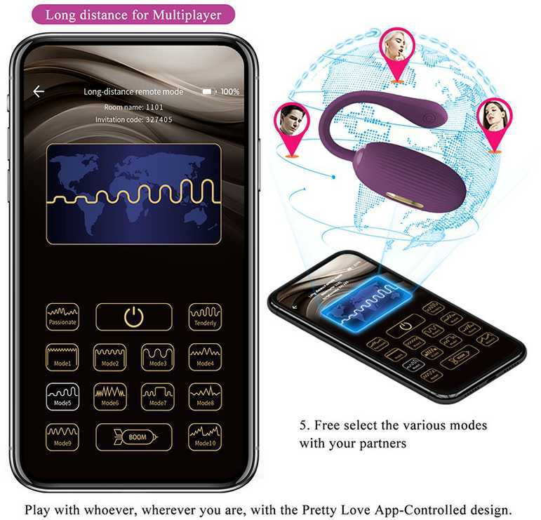Pretty Love Smart „PRETTY LOVE“ – DOREEN VIOLETINIS ĮKRAUNAMASIS VIBRUOJAMAS KIAUŠINIS