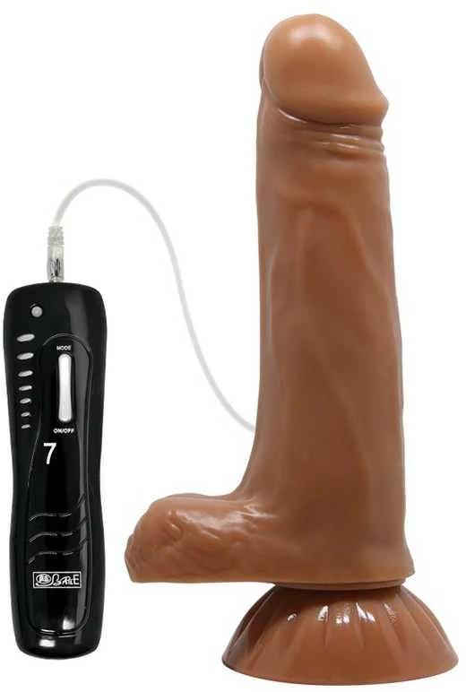 Pretty Love BAILE Minkštas tikroviškas dildo su vibracijomis 18,5 cm
