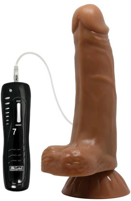 Pretty Love BAILE Minkštas tikroviškas dildo su vibracijomis 18,5 cm