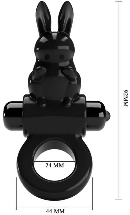LYBAILE Pretty Love Exciting Vibrating Cock Ring Juodas