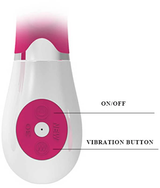 LYBAILE Pretty Love Felix-Silicone Vibrator, 30 fun. vibr. Rožinė