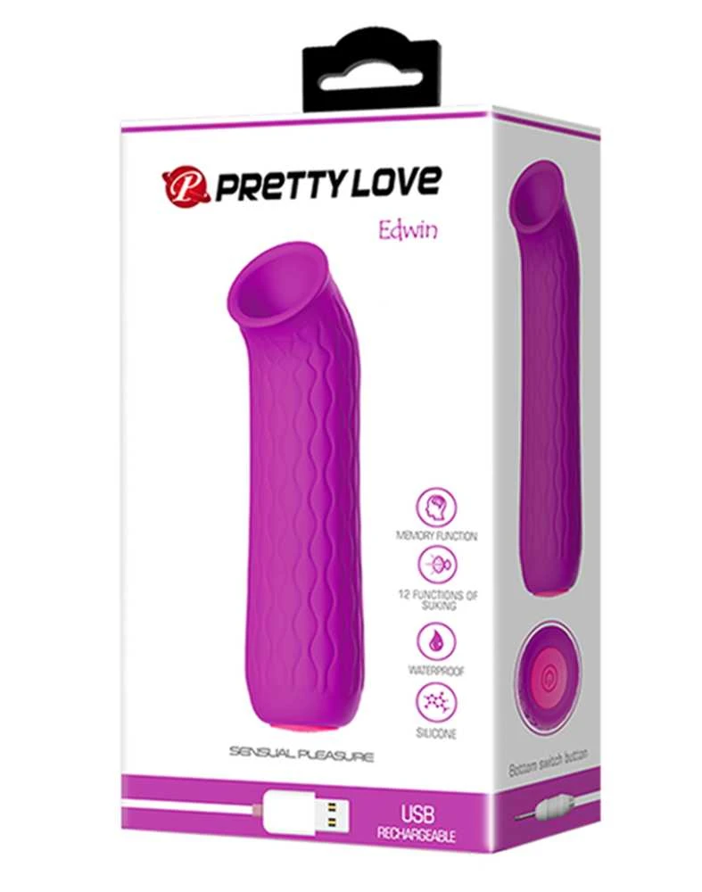 Pretty Love Masažuoklis klitoris bekontaktis čiulpimas 12 režimų 11cm