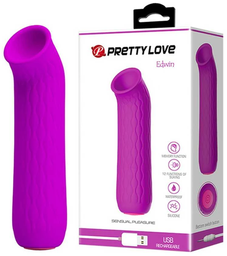 Pretty Love Masažuoklis klitoris bekontaktis čiulpimas 12 režimų 11cm