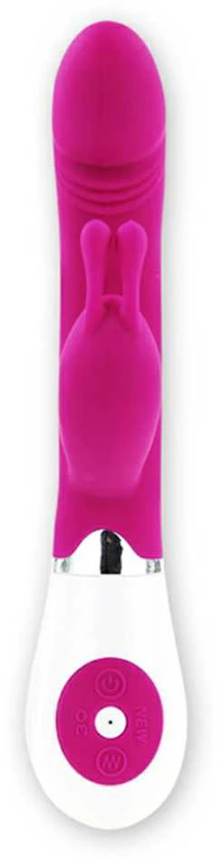 LYBAILE Pretty Love Gene-Silicone Vibrator, 30 fun. vibr. Rožinė
