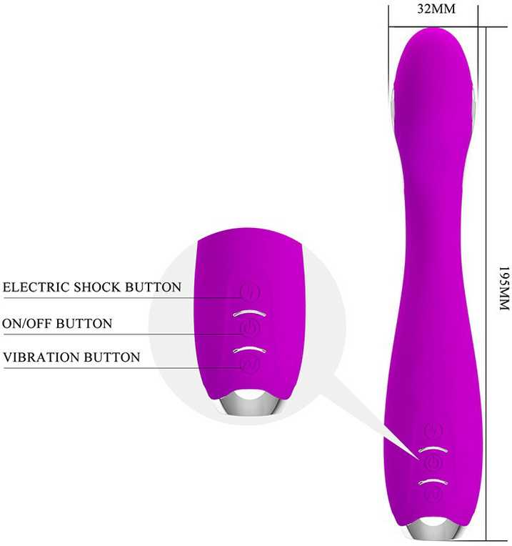 PRETTY LOVE HIGH GRADE PRETTY LOVE – HECTOR ELECTROSHOCK VIBRATOR BY APP CONTROL PURPLE